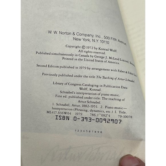 Schnabel's Interpretation of Piano Music 2nd Book Konrad Wolff English READ - Picture 4 of 6